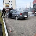 Пожар автомобиля на заправке Блок (улица Терешковой)
